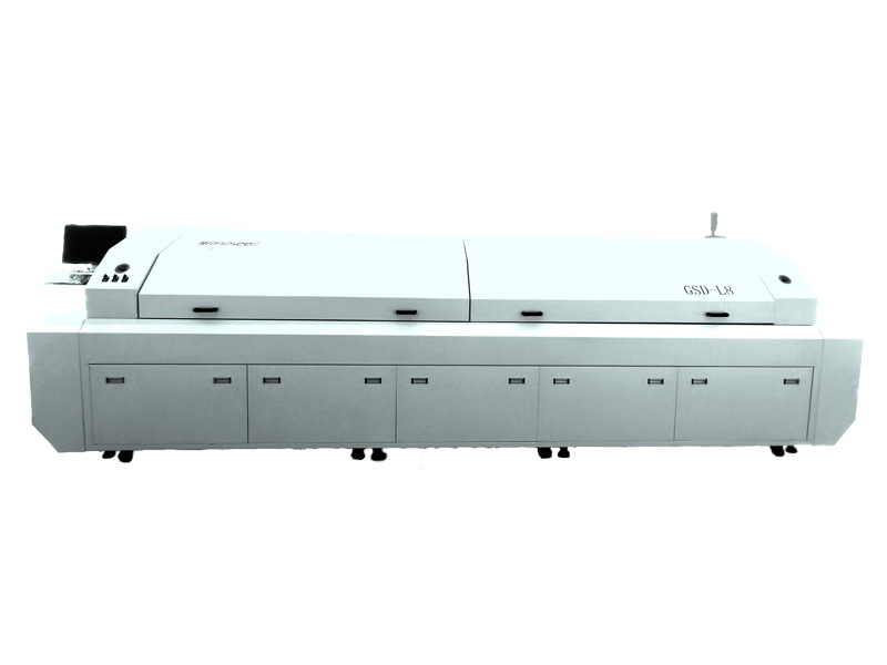 Large-scale eight-temperature zone hot air reflow soldering machine GSD-L8